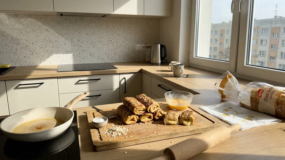 Chrupiące ruloniki z chleba w 10 minut: prosty trik, który robi różnicę