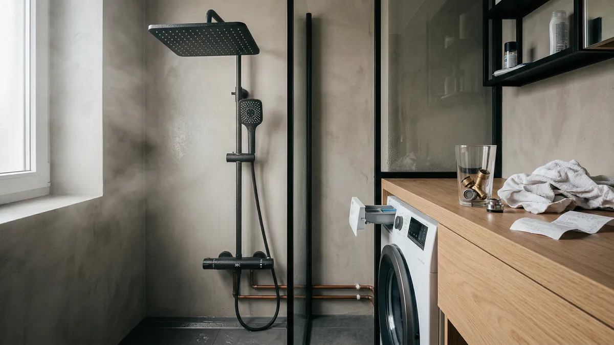 Dlaczego pod prysznicem nagle spada ciśnienie, gdy działa pralka? I jak temu zaradzić