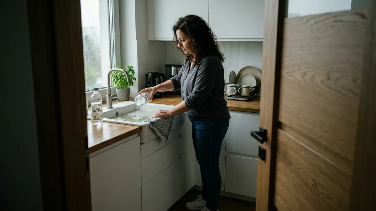 Jak odetkać lekko zatkany odpływ bez agresywnej chemii: domowe sposoby i moment, kiedy lepiej wezwać hydraulika