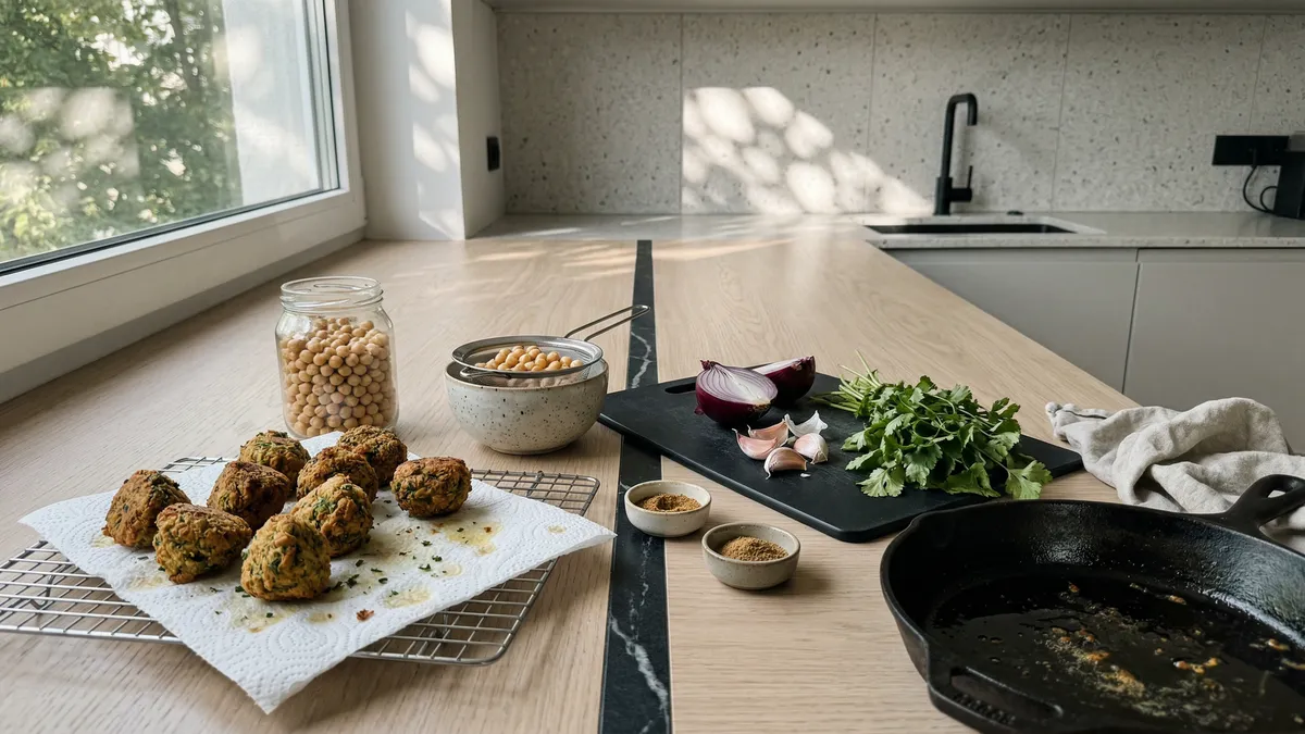 Jak zrobić falafel z ciecierzycy, żeby był chrupiący i się nie rozpadał: prosty trik