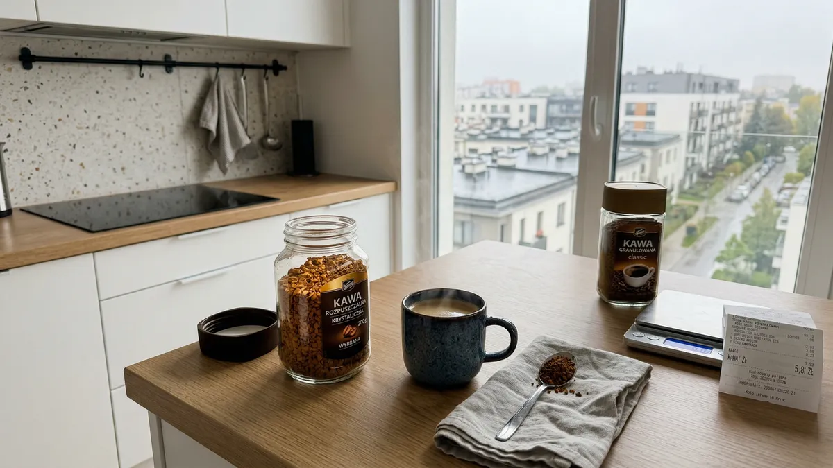 Kawa rozpuszczalna pod lupą: liofilizat czy granulki? 5 marek z testu i liczby o kofeinie