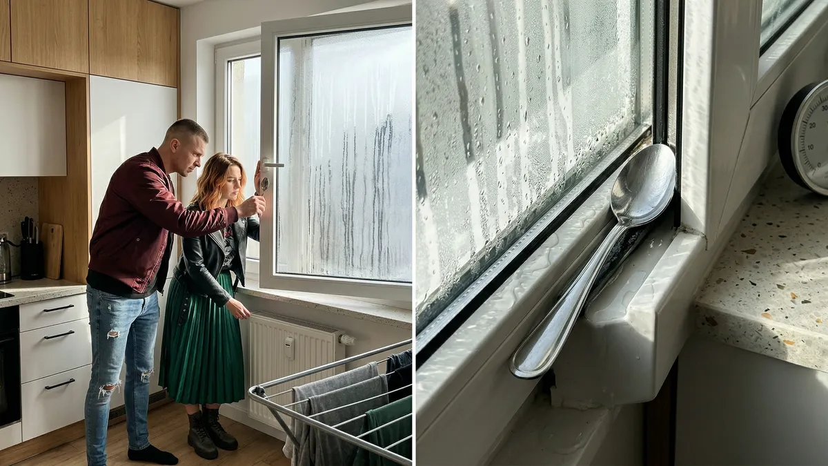 Parujące okna zimą: skąd bierze się kondensacja i czy trik z łyżką naprawdę coś daje