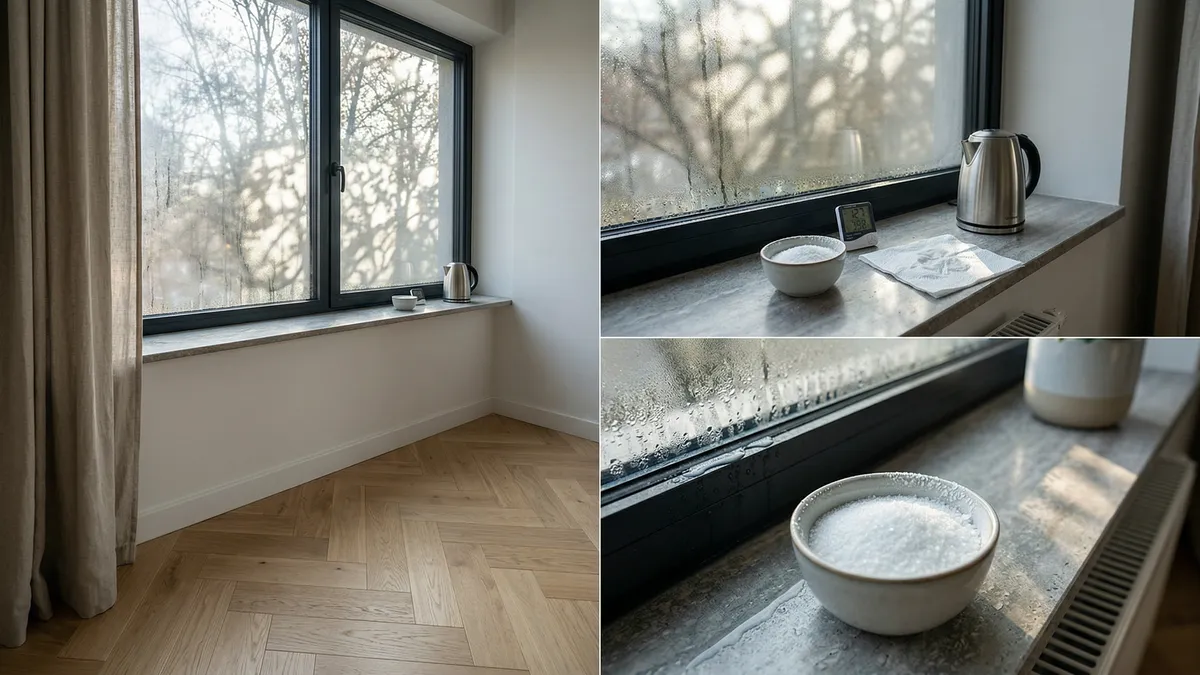 Parujące okna zimą: trik z solą na parapecie i kiedy lepiej postawić na skuteczniejsze metody