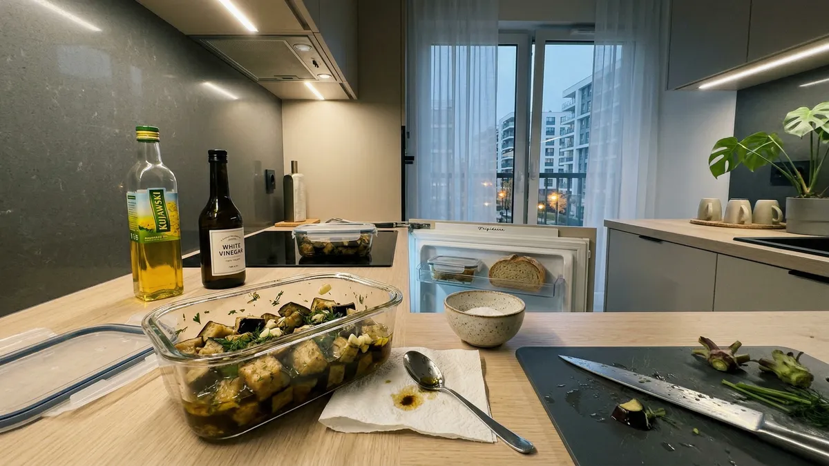 Pikantny bakłażan w marynacie na zimno – gotowy po 2 godzinach