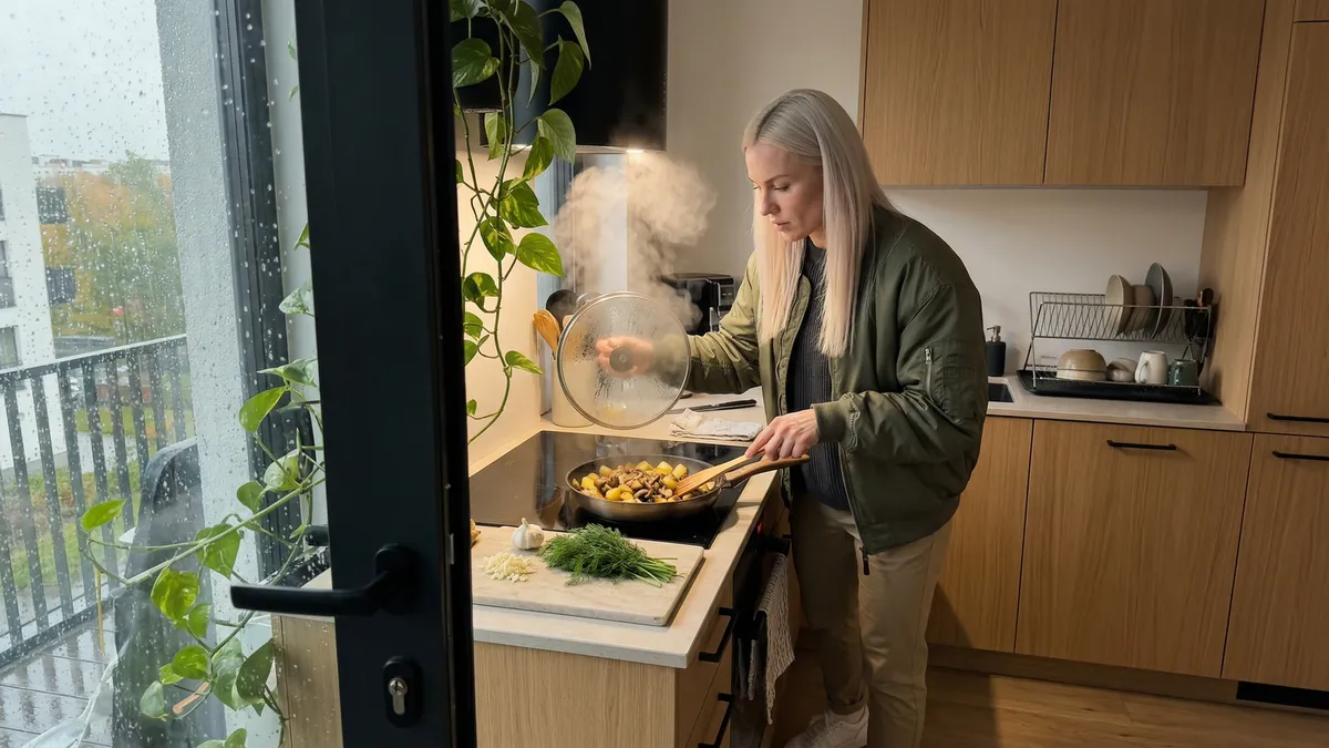 Sycąco i „jak u nas”: ziemniaki z grzybami z jednej patelni (idealne na post)