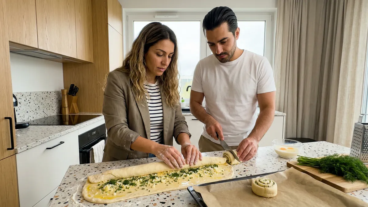 Zwykła bułka to za mało: drożdżowe ślimaczki z masłem czosnkowym i serem