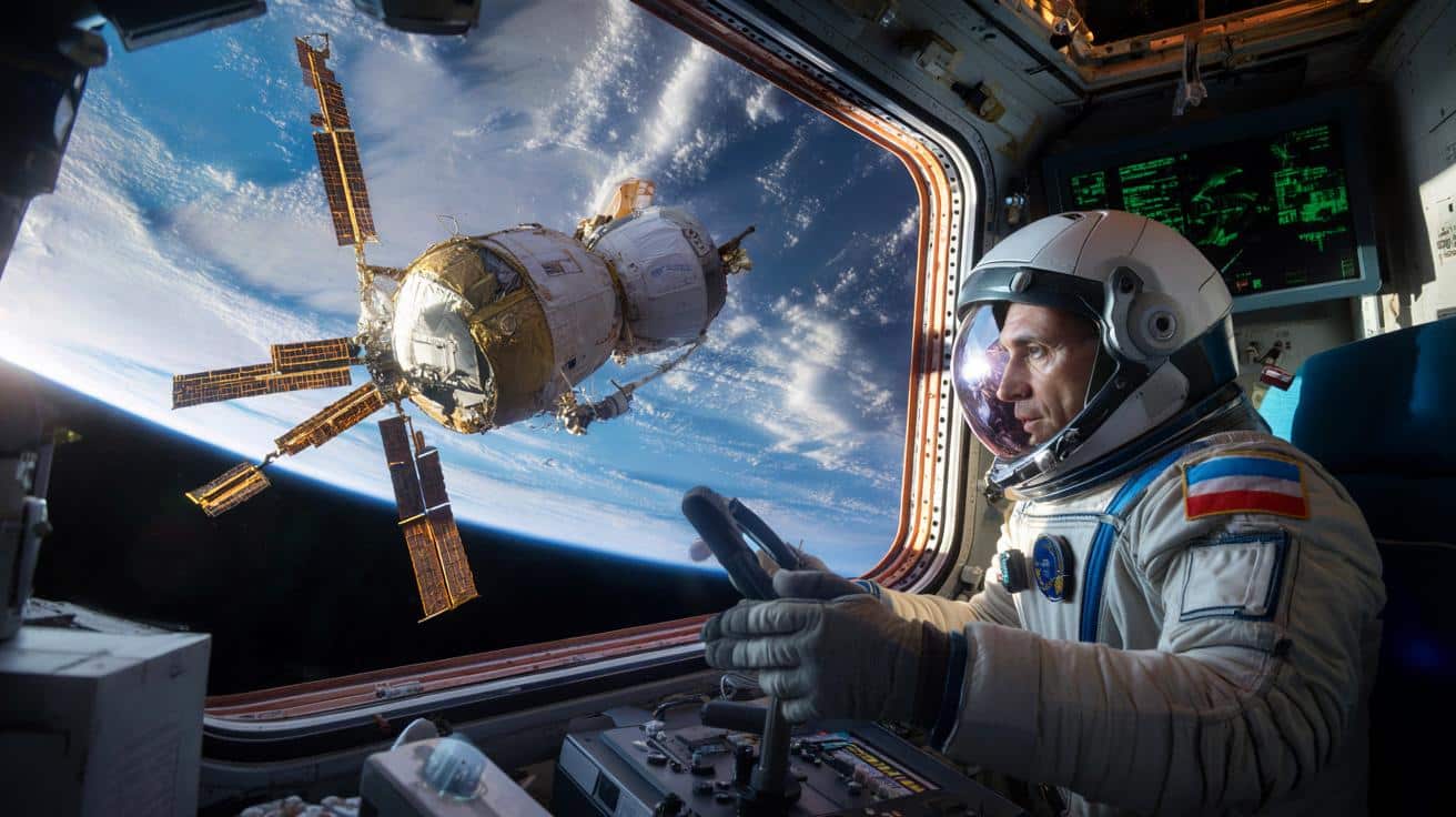 Awaria podczas dokowania do ISS: rosyjski statek traci antenę, człowiek ratuje misję