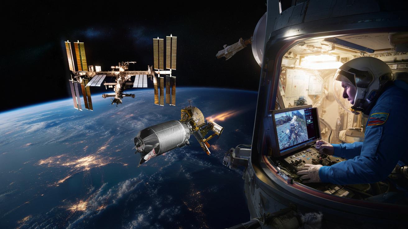 Awaria przy ISS: rosyjny statek traci antenę, kosmonauta ratuje dokowanie zdalnie