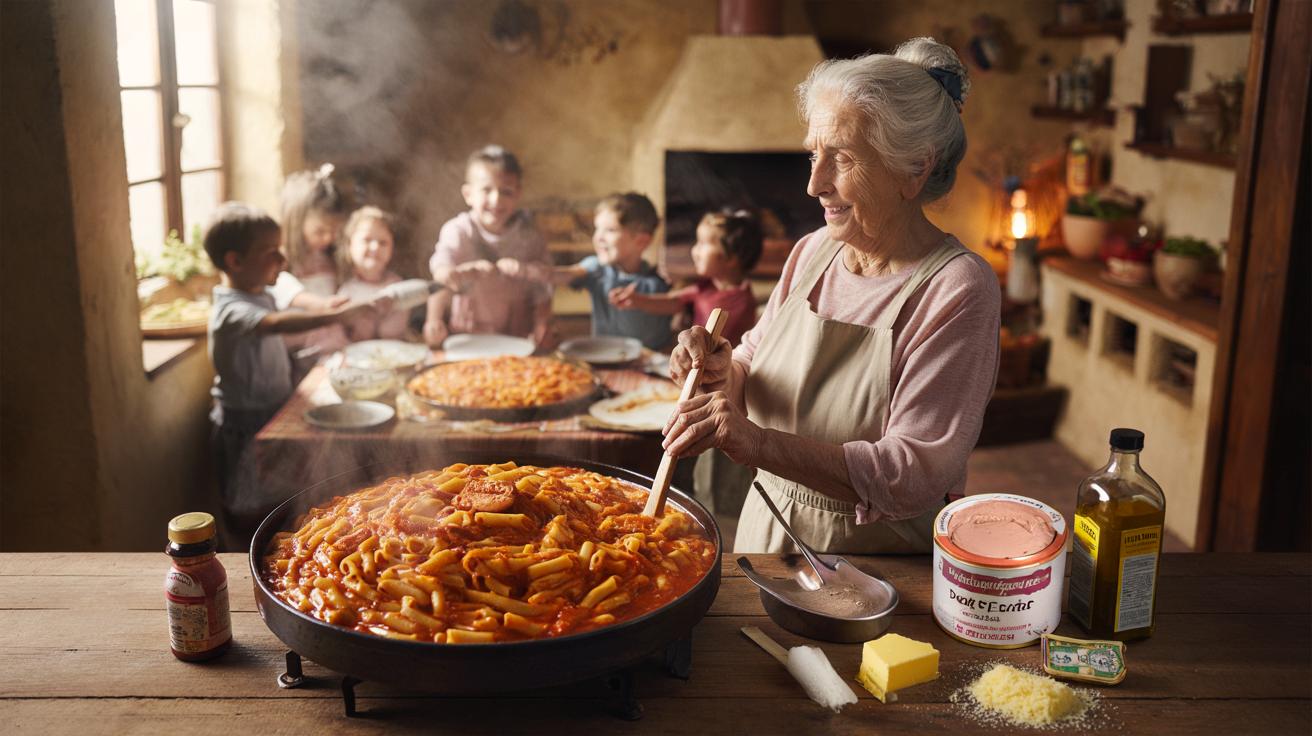 Babcia z Hiszpanii od 100 lat robi te same makaron z pomidorami. Jeden dodatek zmienia wszystko