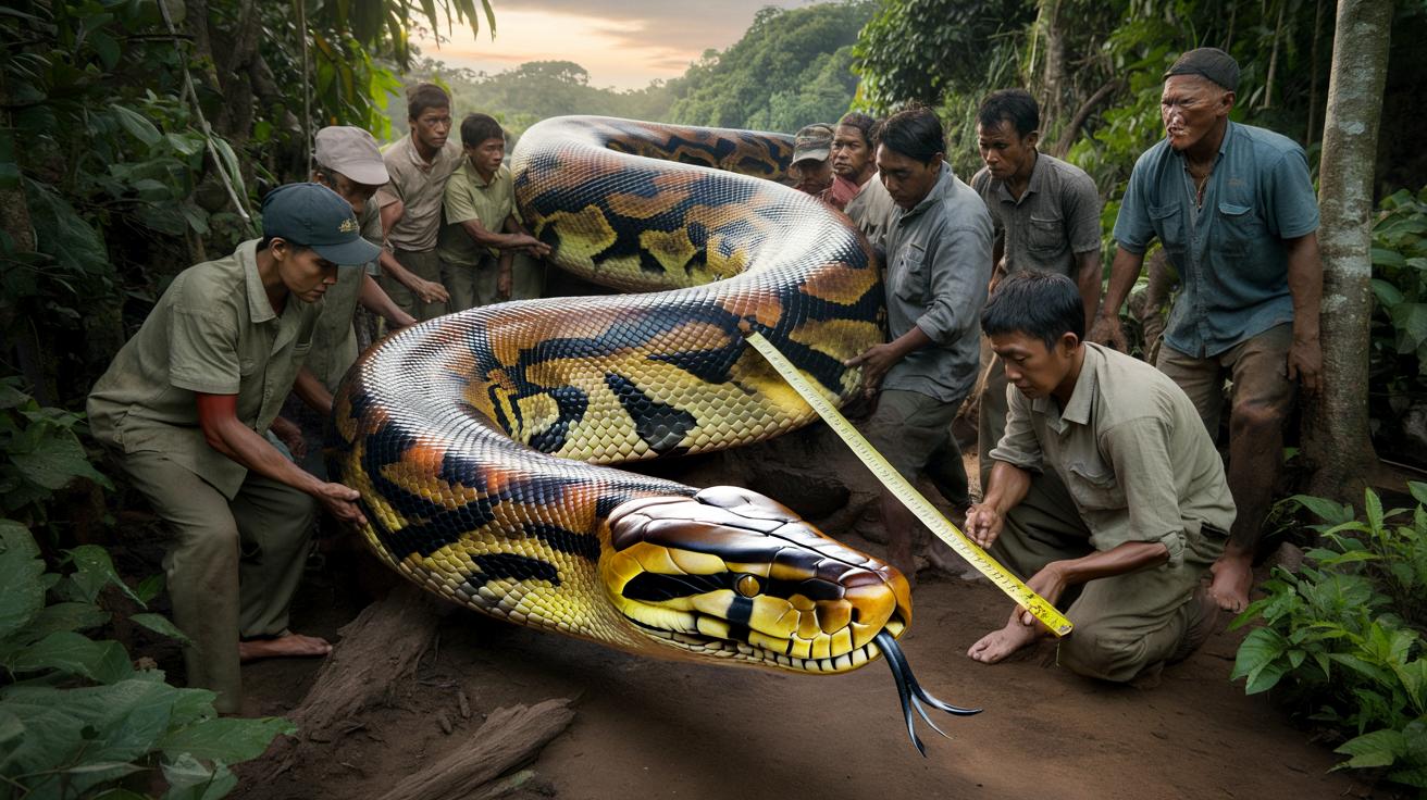 „Baronowa” z Indonezji: najdłuższy dziki wąż w historii pomiarów
