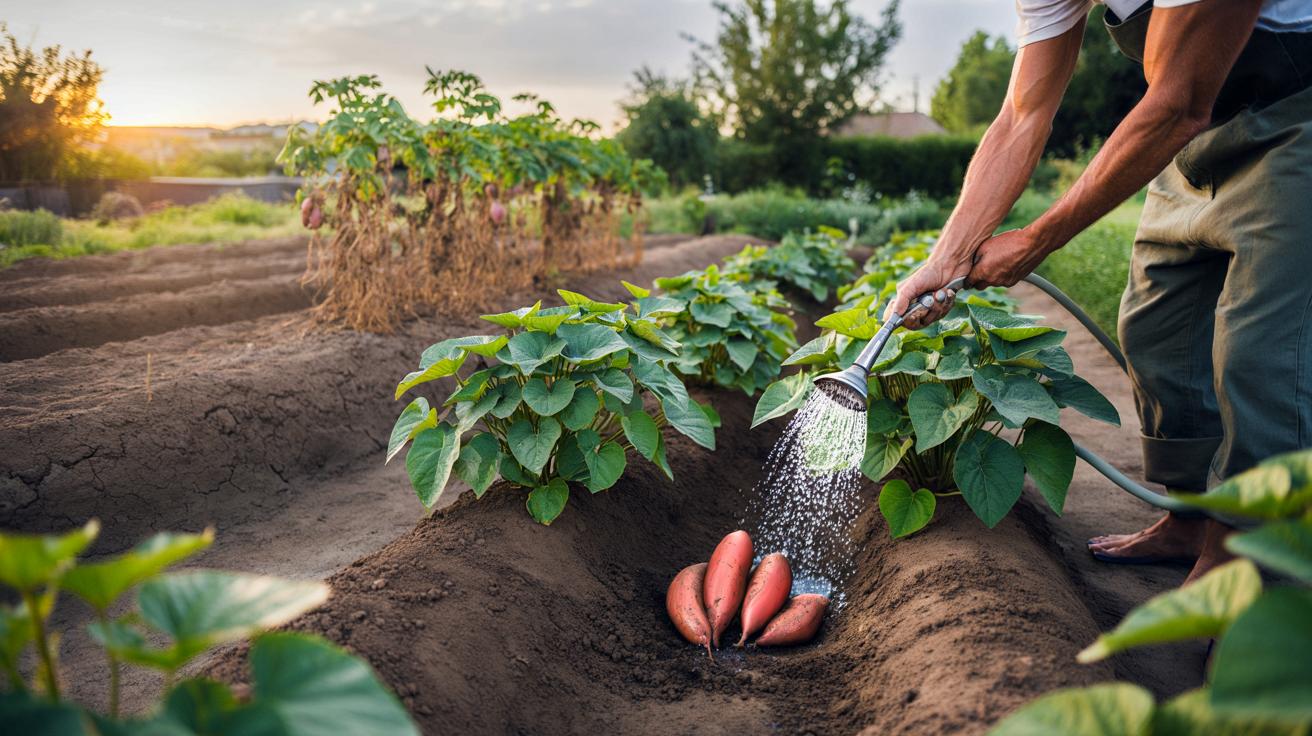 Bataty w ogródku: jeden błąd z wodą zabiera większość zbiorów