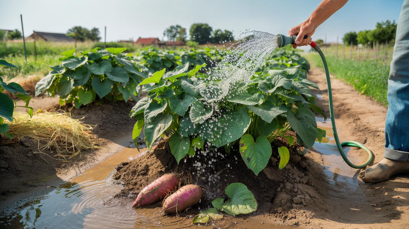 Bataty w ogródku: ten błąd z podlewaniem niszczy większość plonów