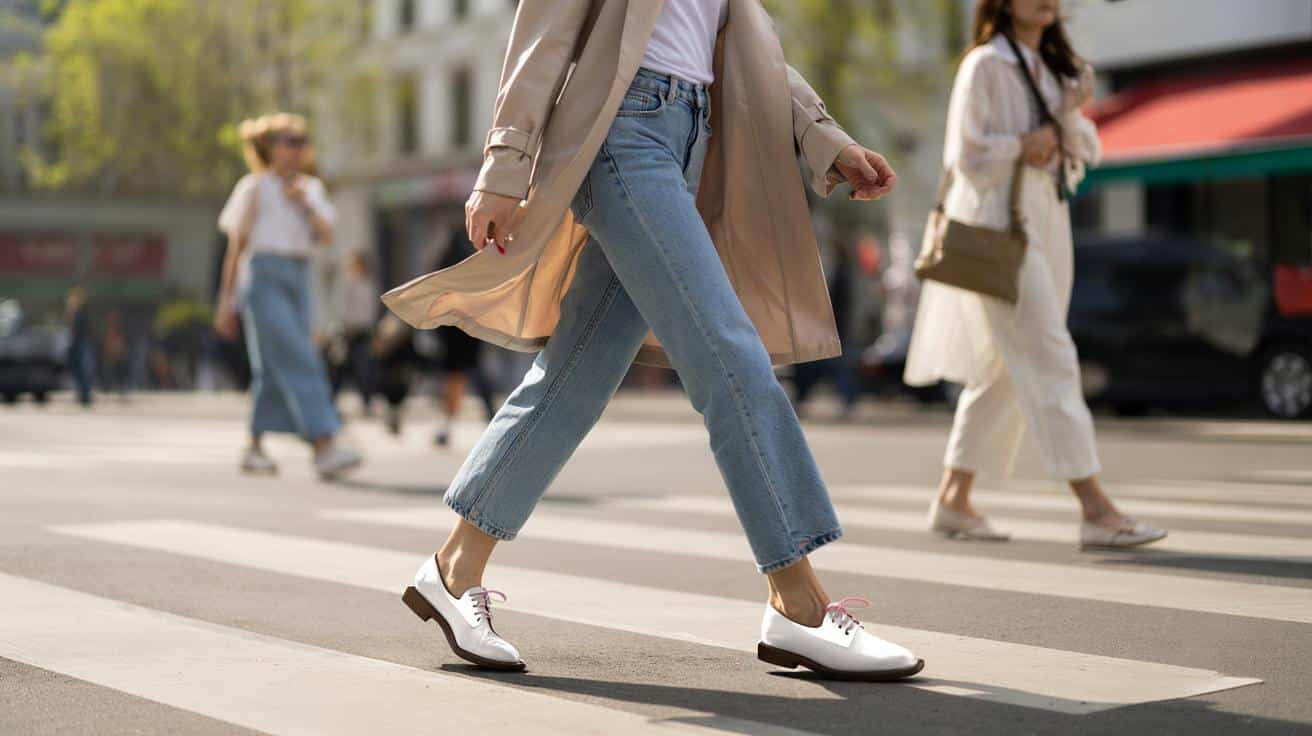 Białe derby wracają na ulice. Te płaskie buty podbiją wiosnę
