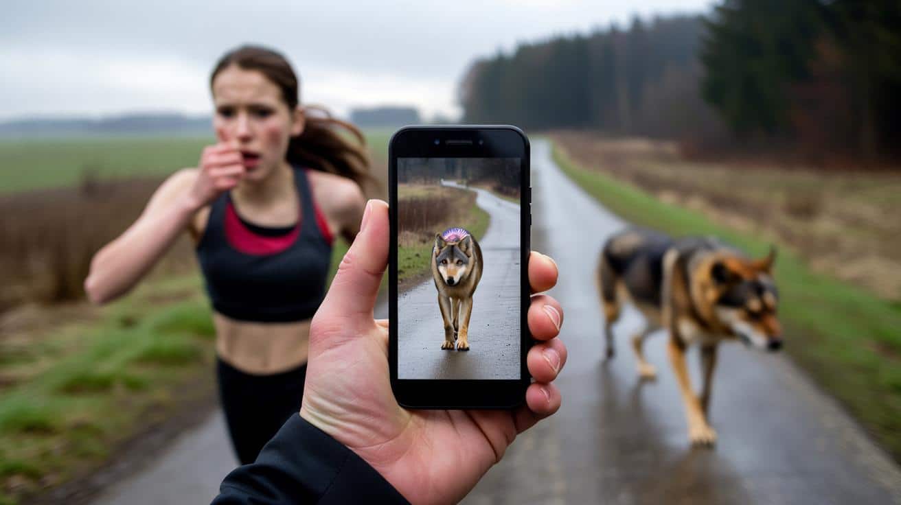 Biegaczka myślała, że widzi psa. Zrozumiała prawdę dopiero przez ekran telefonu