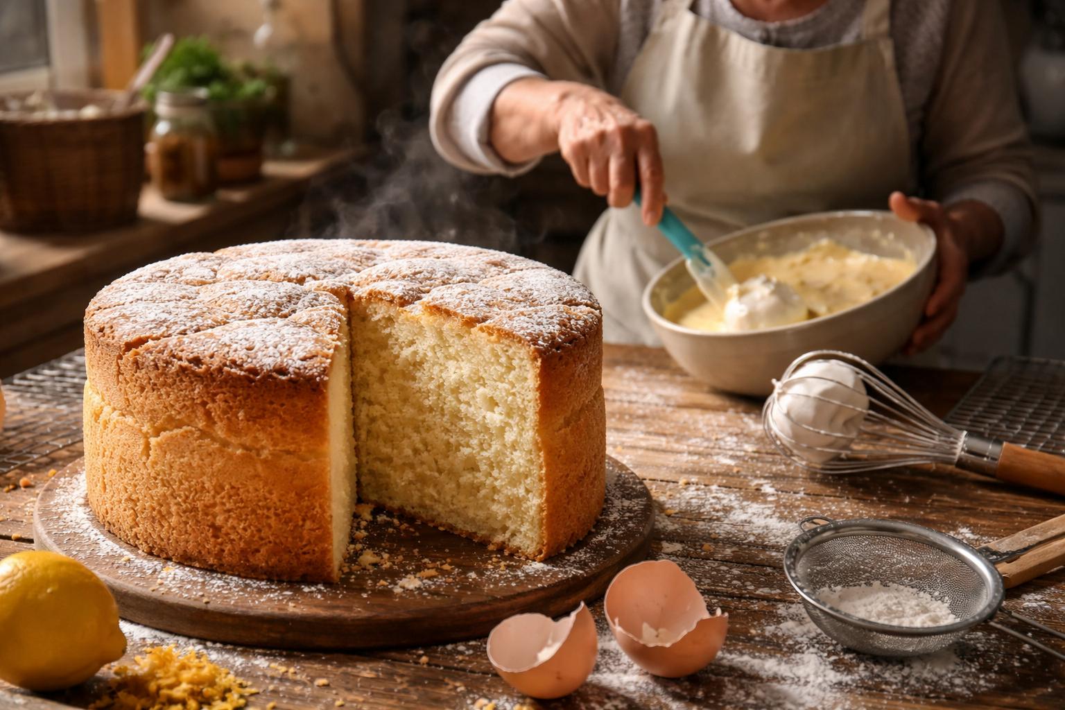 Biszkopt jak chmurka: babciny trik na superpuszyste ciasto Sabaudzkie