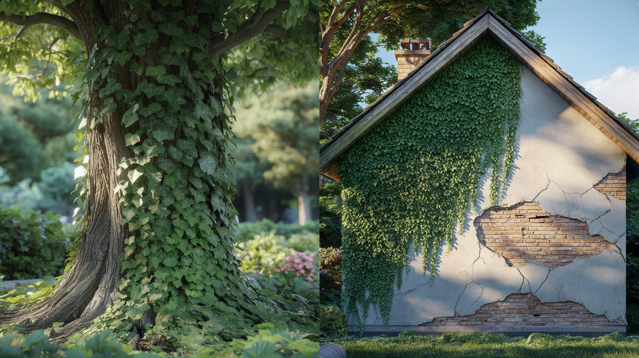 Bluszcz na drzewach i ścianach: chroni czy niszczy? Ogrodnicy prostują mity