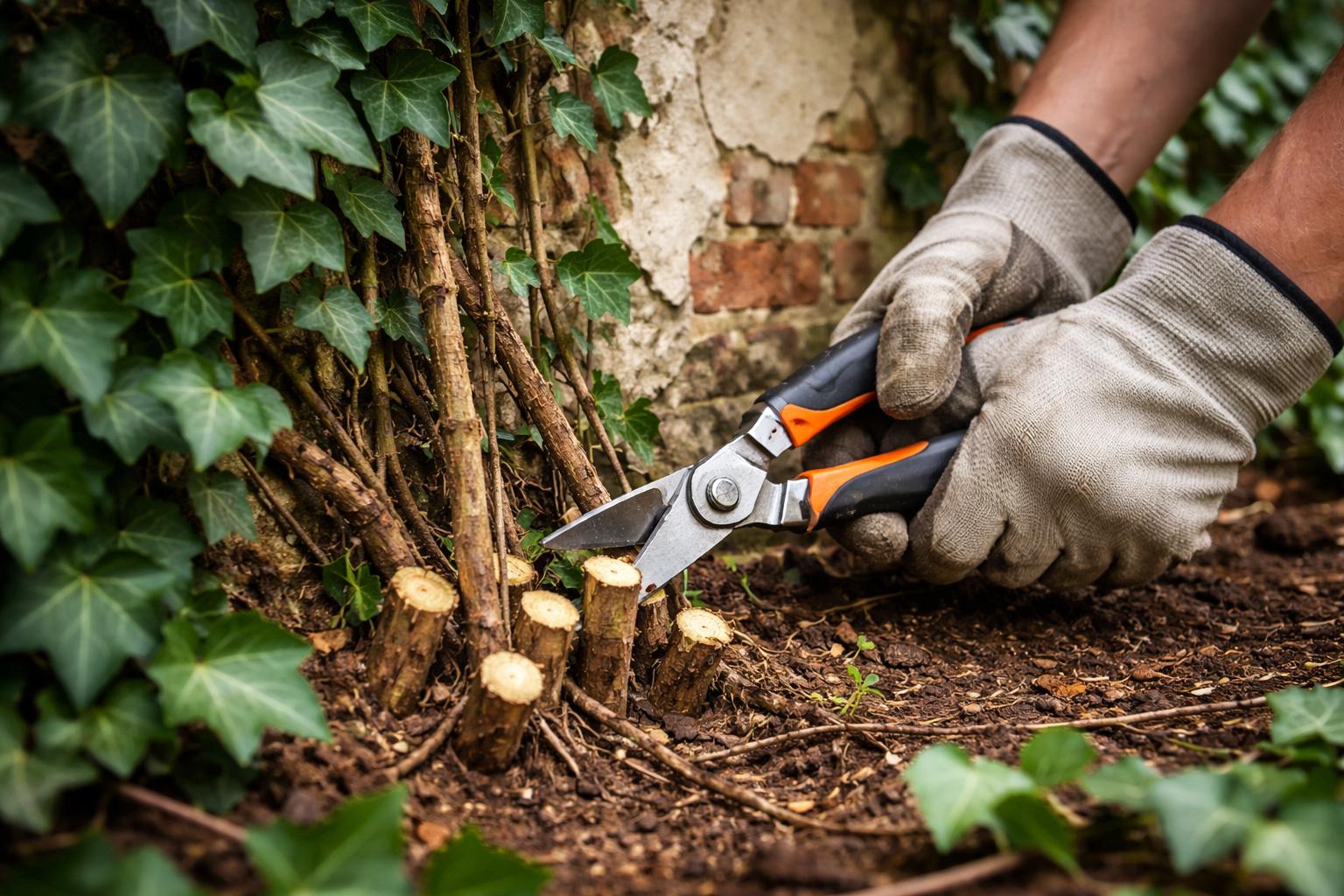Bluszcz niszczy elewację? Ten prosty trik odcina go raz na zawsze