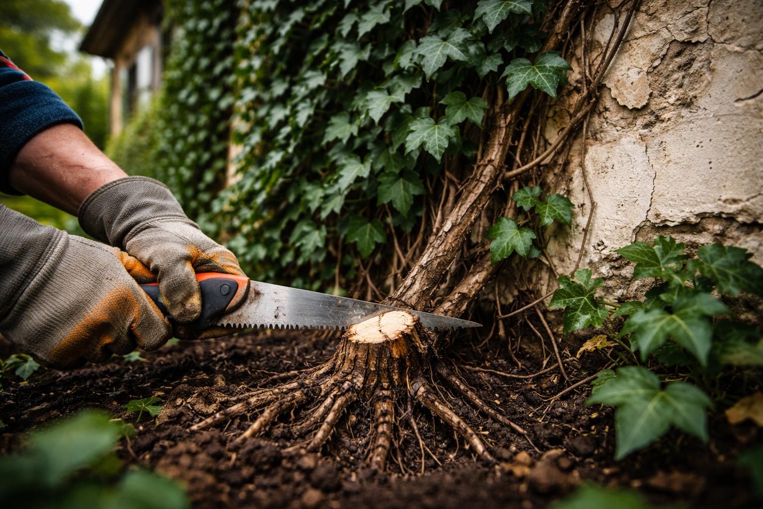 Bluszcz zdziera tynk z elewacji? Jeden sprytny trik rozwiązuje problem