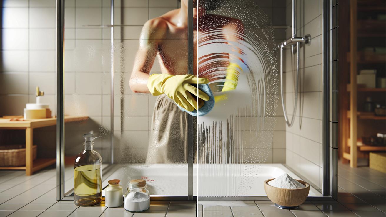 Brudna szyba prysznica? Te 3 składniki z kuchni robią z nią cuda