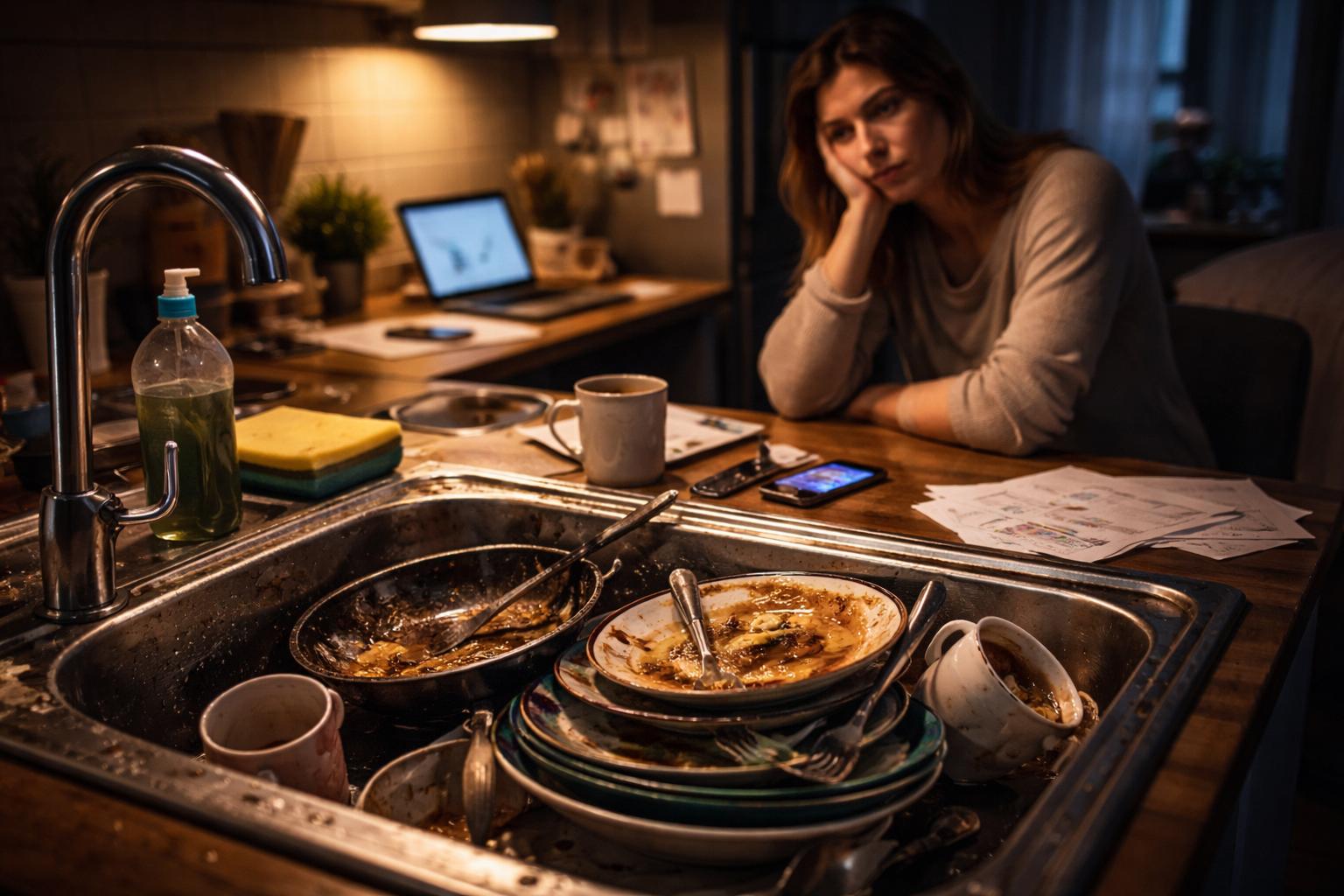 Brudne naczynia w zlewie? Psychologia wyjaśnia, co o tobie mówią