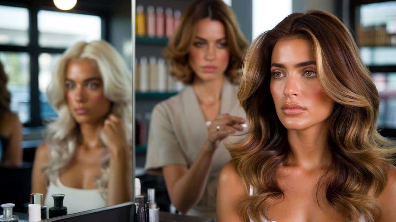 Brunetka u fryzjera: ten modny blond może dodać lat i odebrać blask