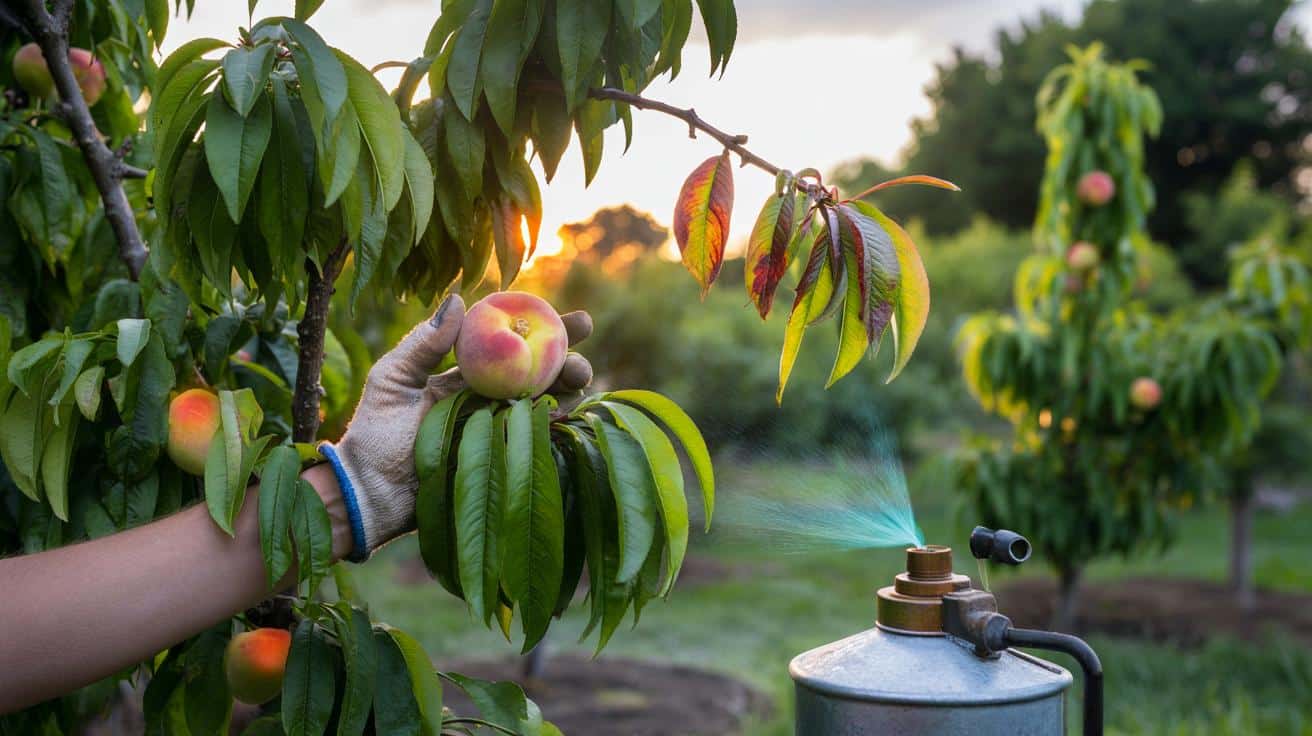 Brzoskwinia bez pękających liści: jeden składnik ratuje cały sad