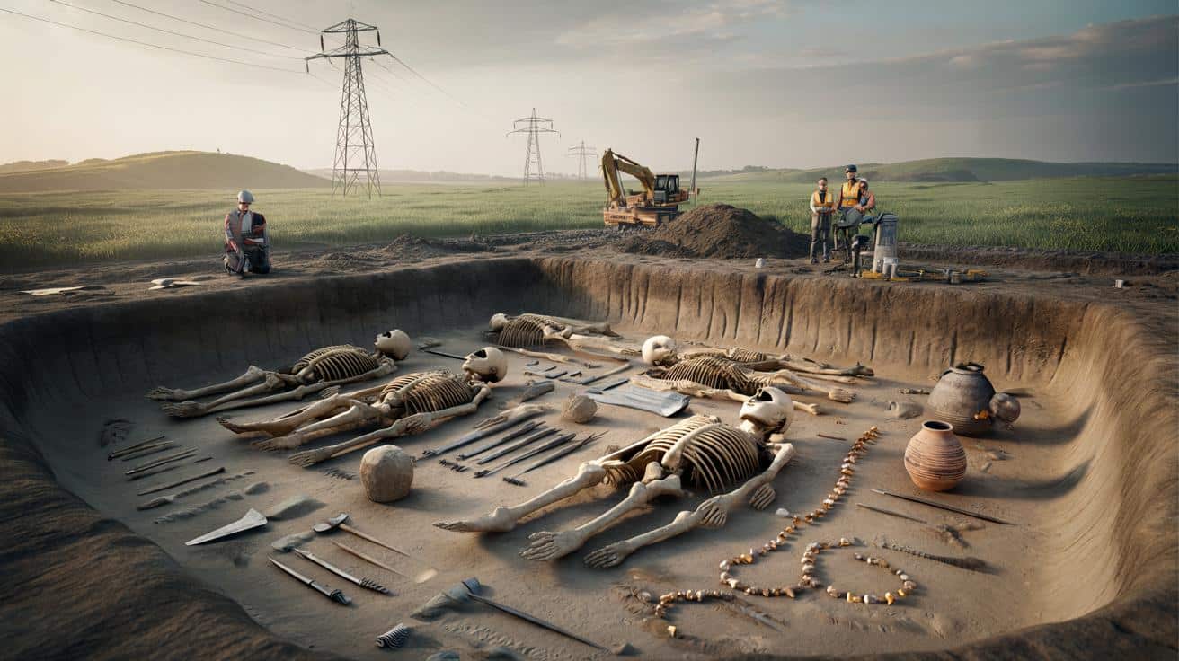 Budowa linii energetycznej odsłania tajemniczy cmentarz sprzed 4500 lat