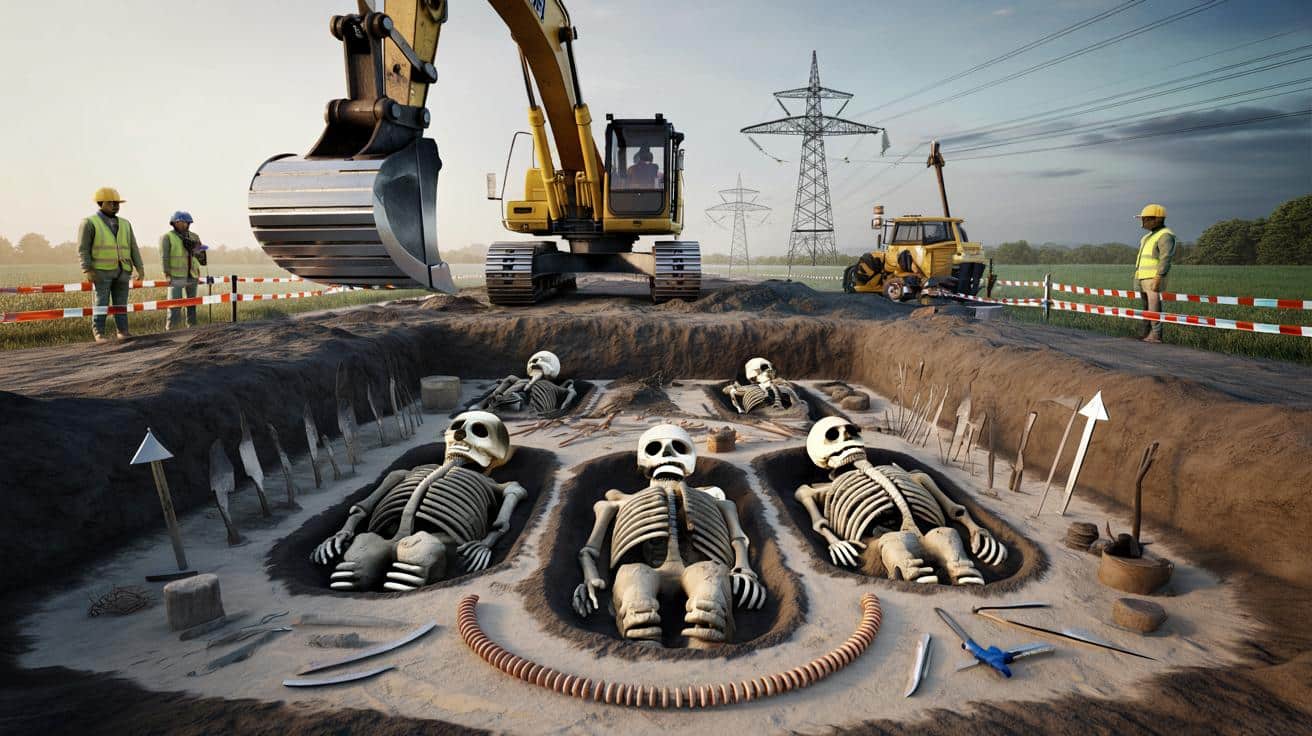 Budowali linię energetyczną, a trafili na cmentarz sprzed 4,5 tysiąca lat