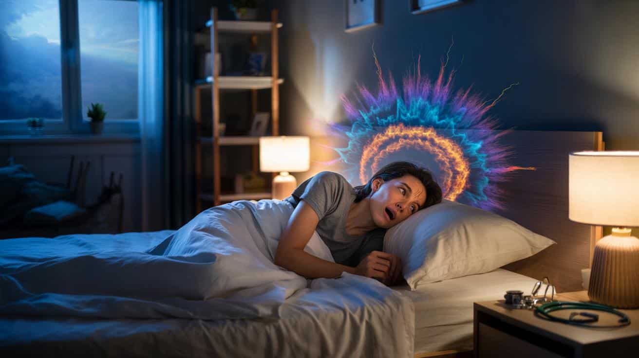 Budzi cię nagła „eksplozja” w głowie przy zasypianiu? Lekarze wyjaśniają, co się dzieje