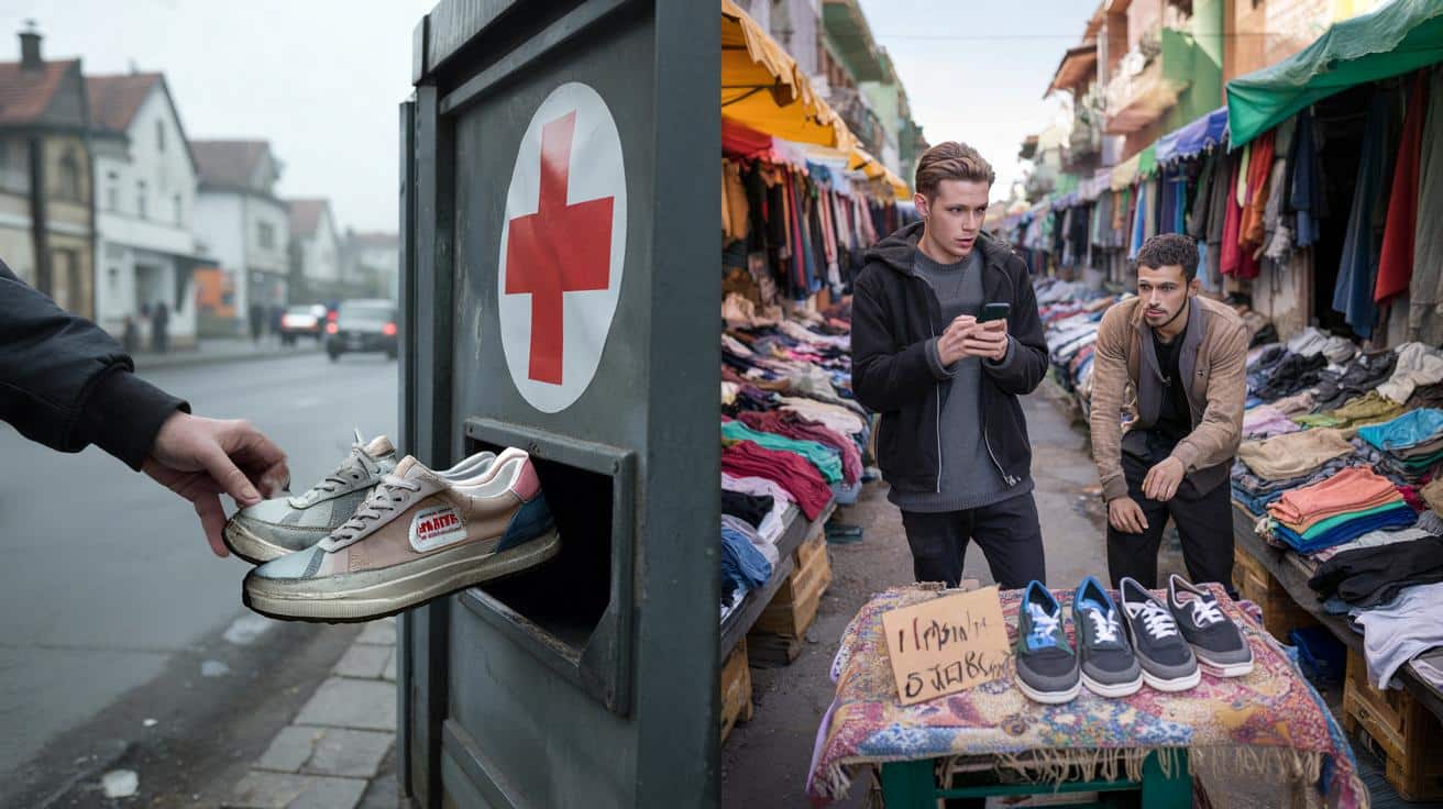 Influencer śledził darowane buty AirTagiem, a finał zaskoczył nawet Czerwony Krzyż