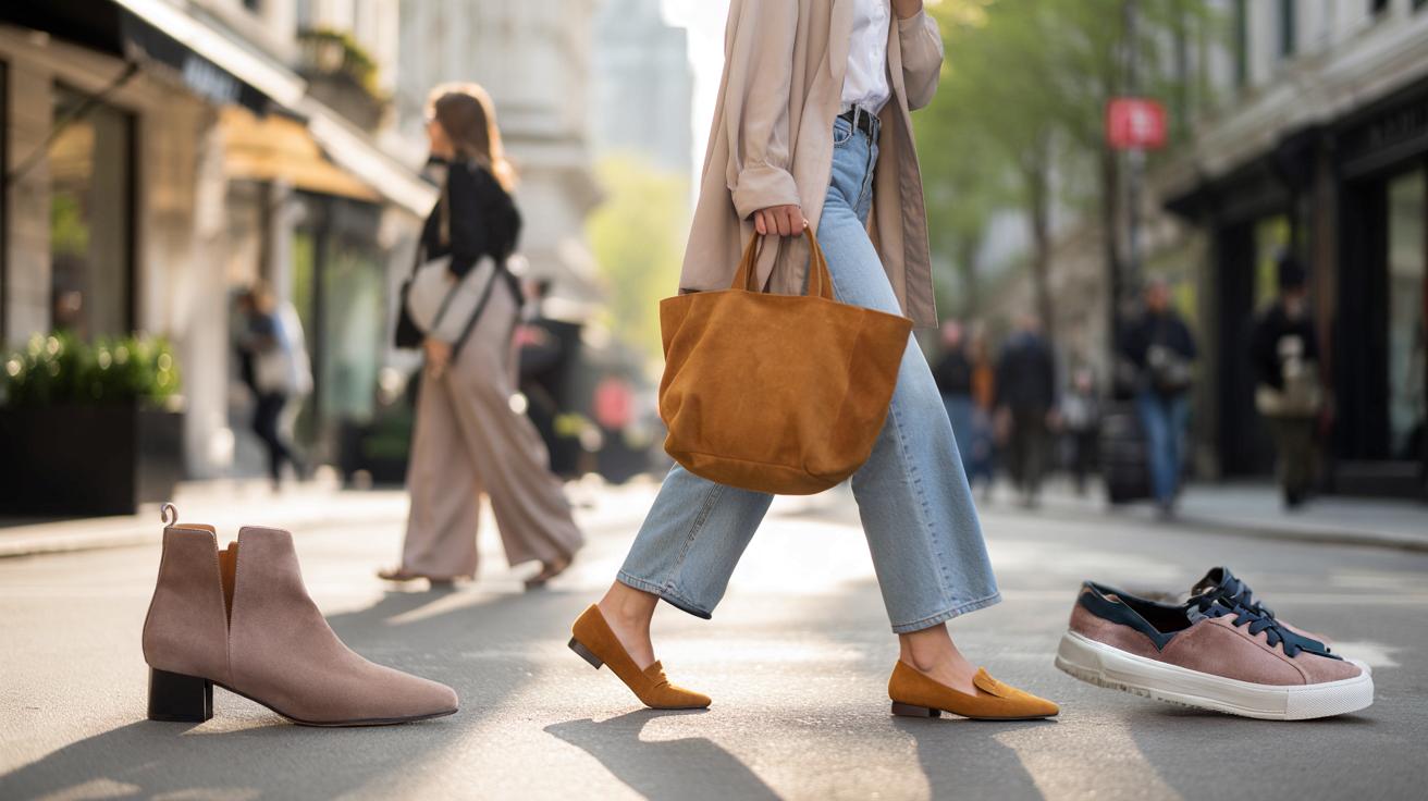 Buty z miękkiego zamszu wracają do łask. Tak nosimy je tej wiosny