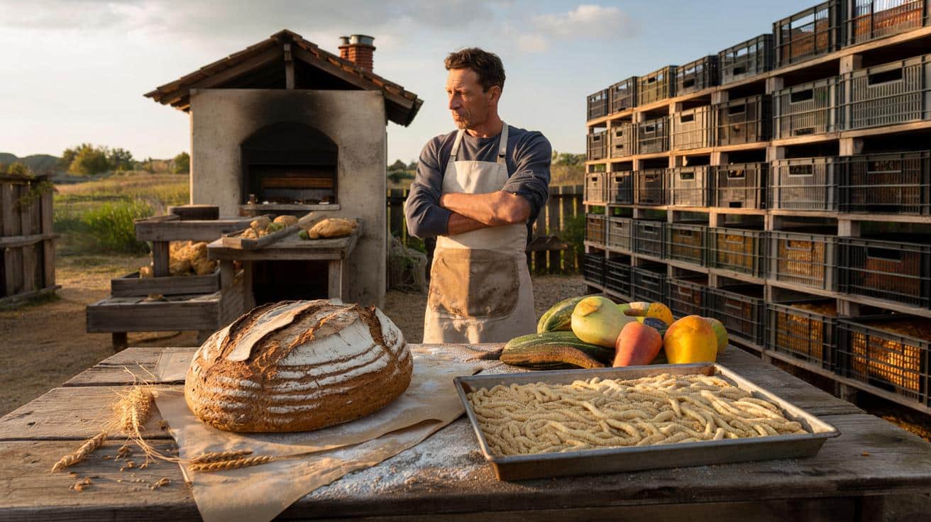 Były bankier hoduje robaki na odpadkach z mąki. Jego chleb już nigdy nie będzie taki sam