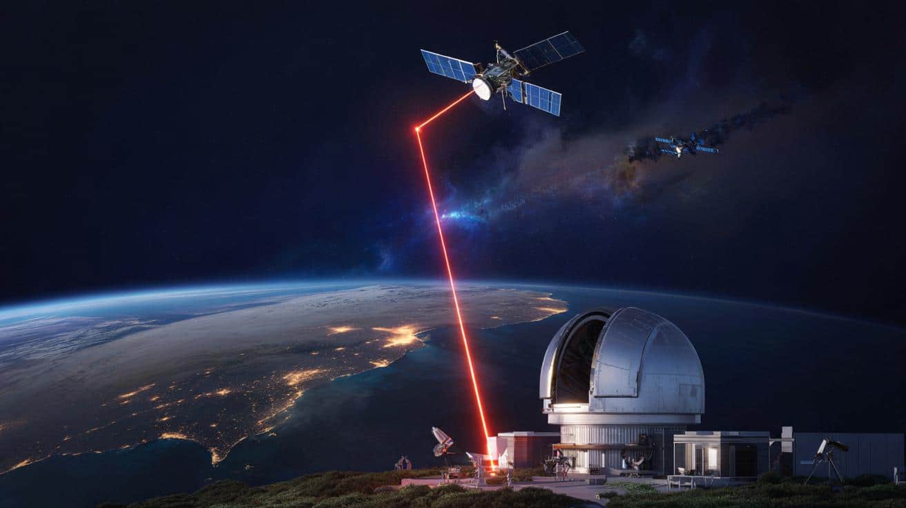 Chiński satelita laserowy pokazuje Starlinkowi miejsce w szeregu