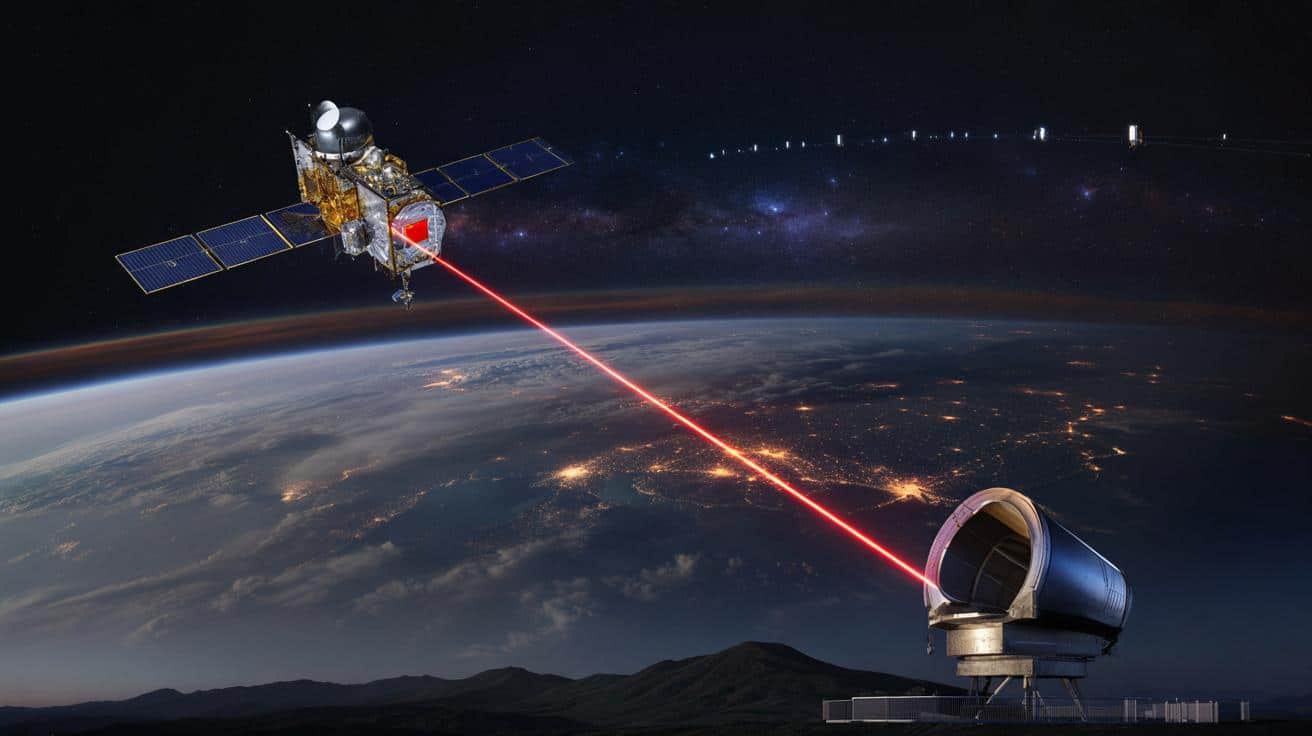 Chiński satelita laserowy z dystansu 36 tys. km zawstydza Starlink