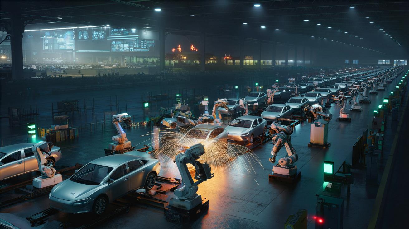 Chiny budują fabrykę aut bez ludzi. Era „ciemnych” zakładów coraz bliżej