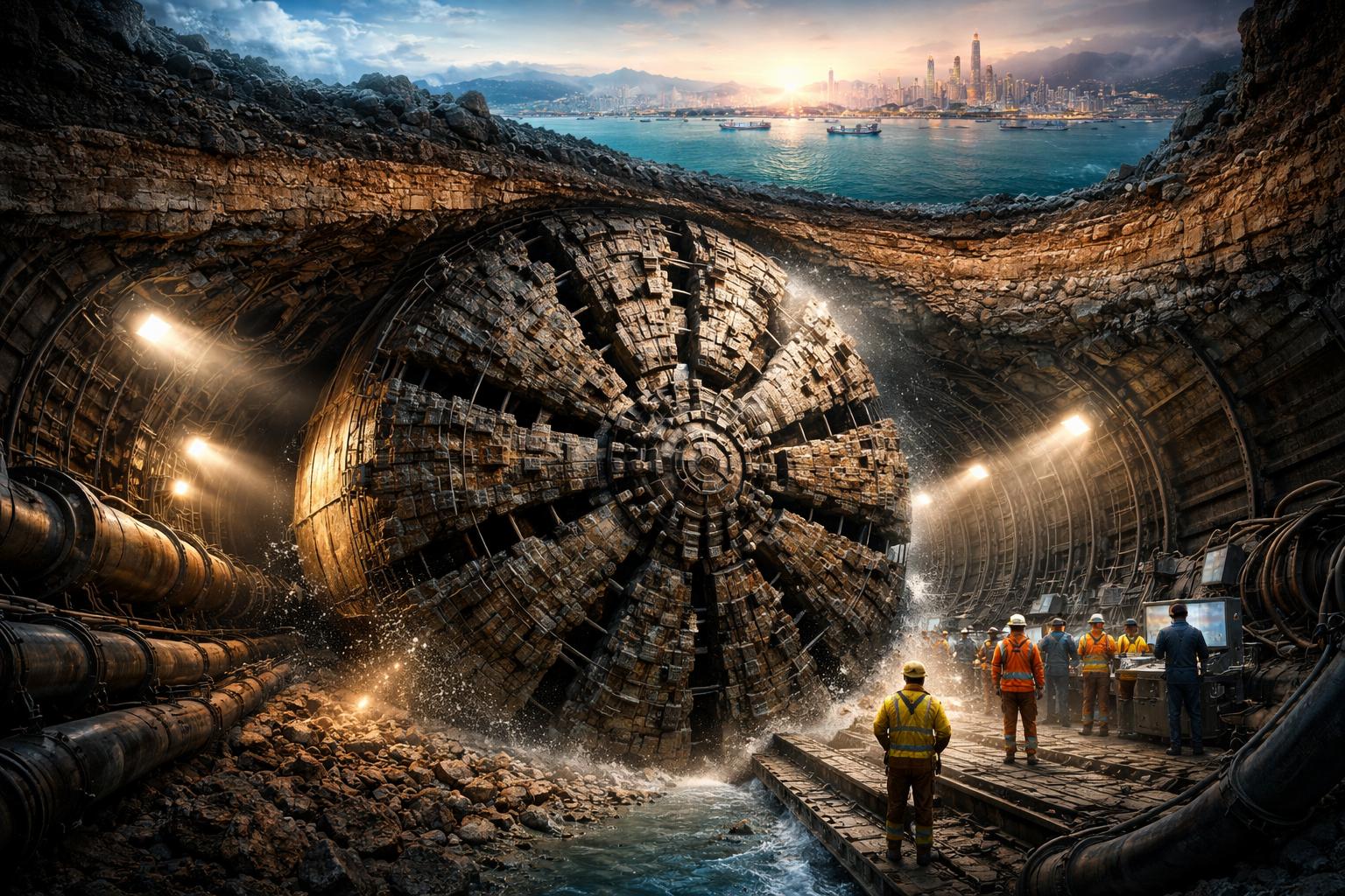 Chiny drążą najgłębszy tunel kolejowy pod wodą. Rekord już pobity