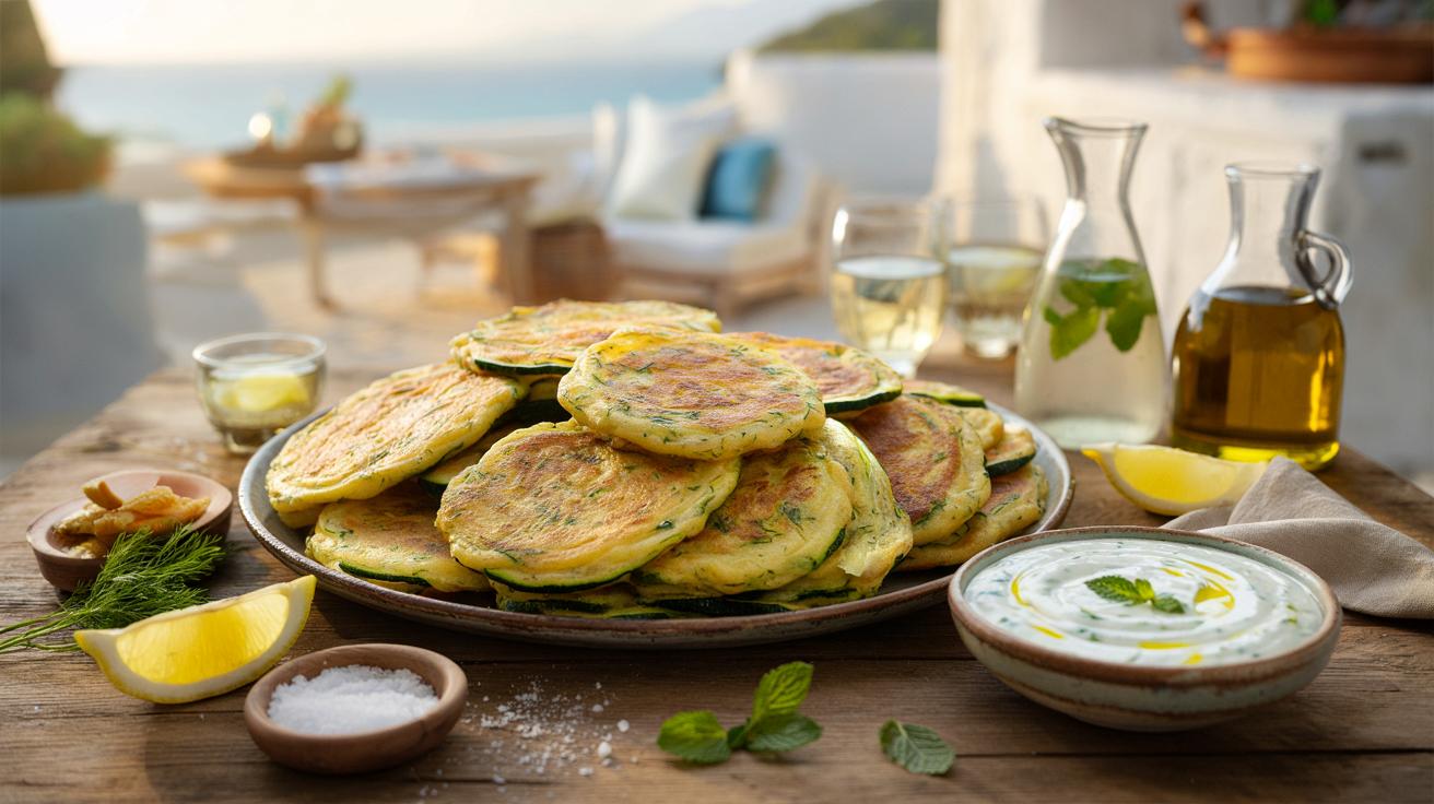 Chrupiące placuszki z cukinii po grecku – idealne na szybkie spotkania