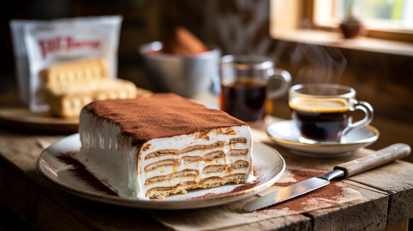 Ciasto z herbatników i kawy bez pieczenia to prosty hit do popołudniowej kawy