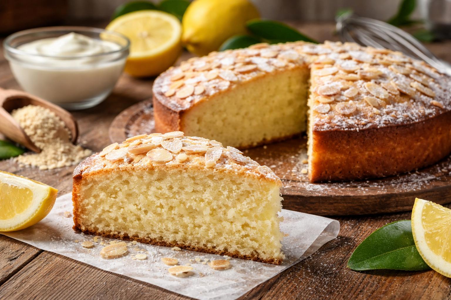 Ciasto cytrynowe bez grama masła. Jeden składnik robi całą robotę