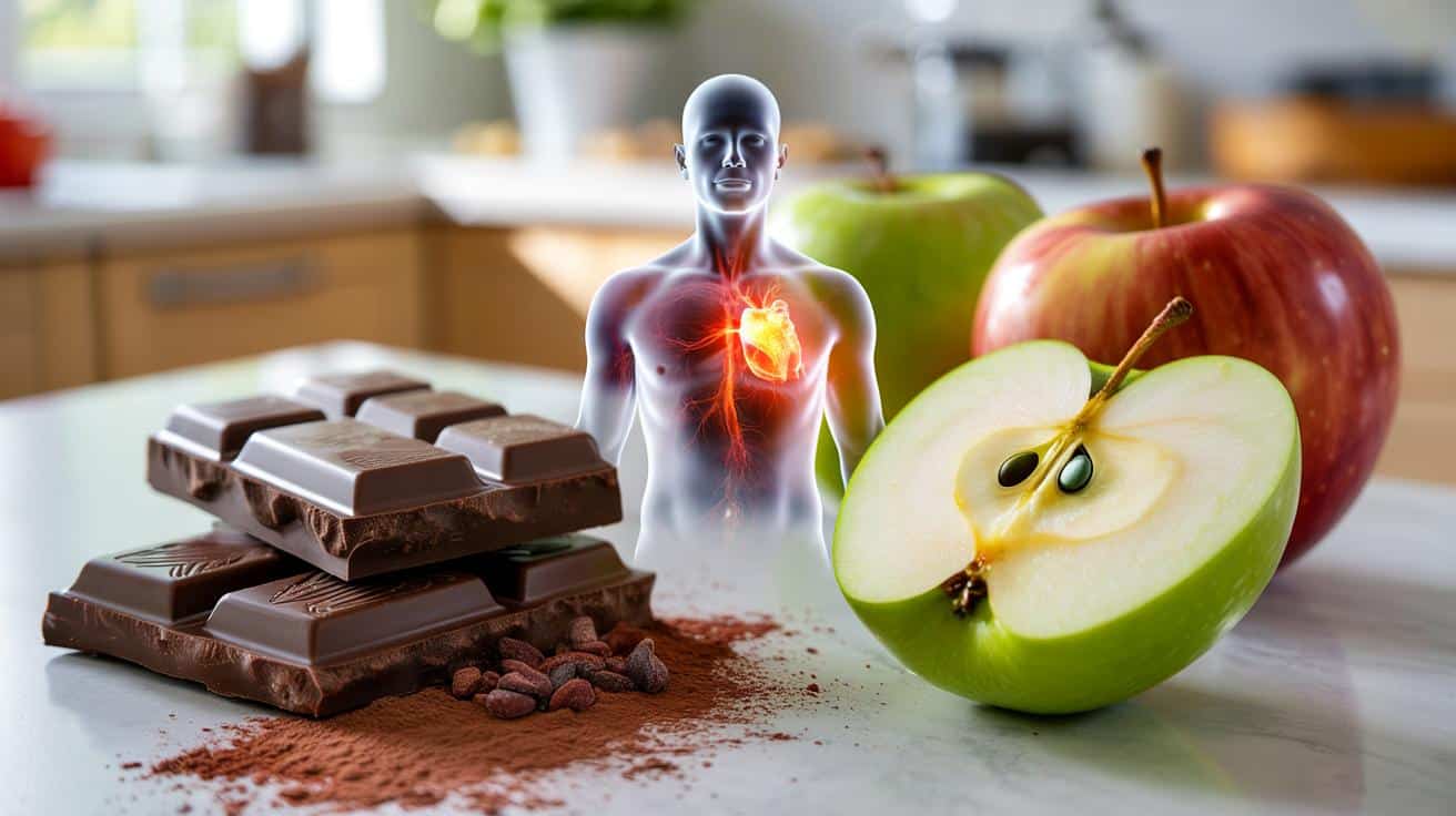 Ciemna czekolada kontra jabłko: co naprawdę robi w twoim ciele?