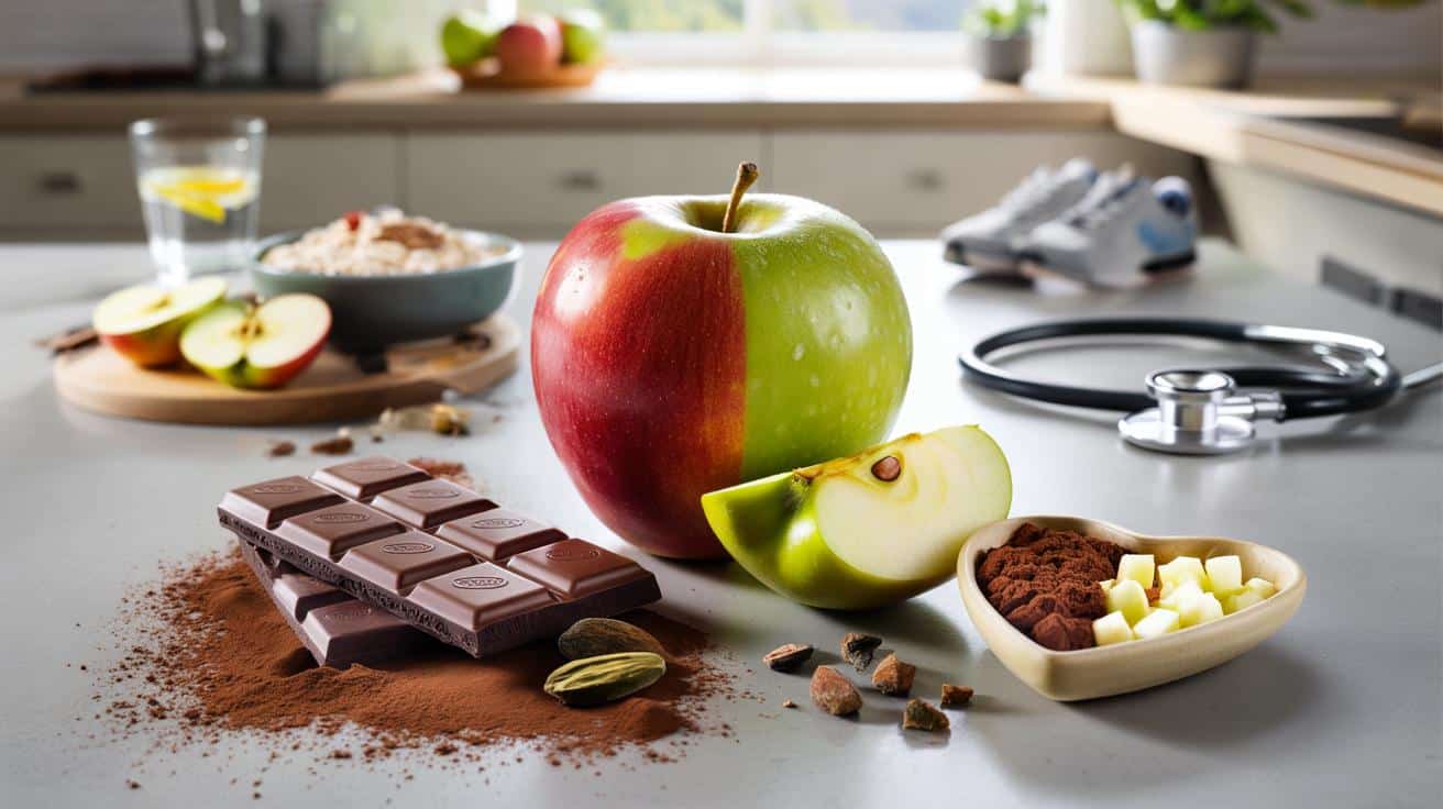 Ciemna czekolada kontra jabłko: które zdrowiej wpływa na organizm?
