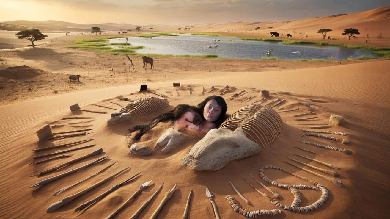 Tajemnicze cmentarzysko sprzed 10 tysięcy lat odkryte pod piaskami Sahary zaskakuje naukowców