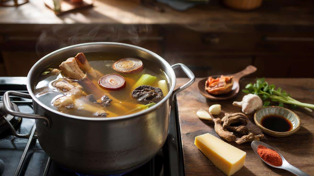 Co dodać do gotującego się bulionu, żeby miał głębszy i bardziej wyrazisty smak