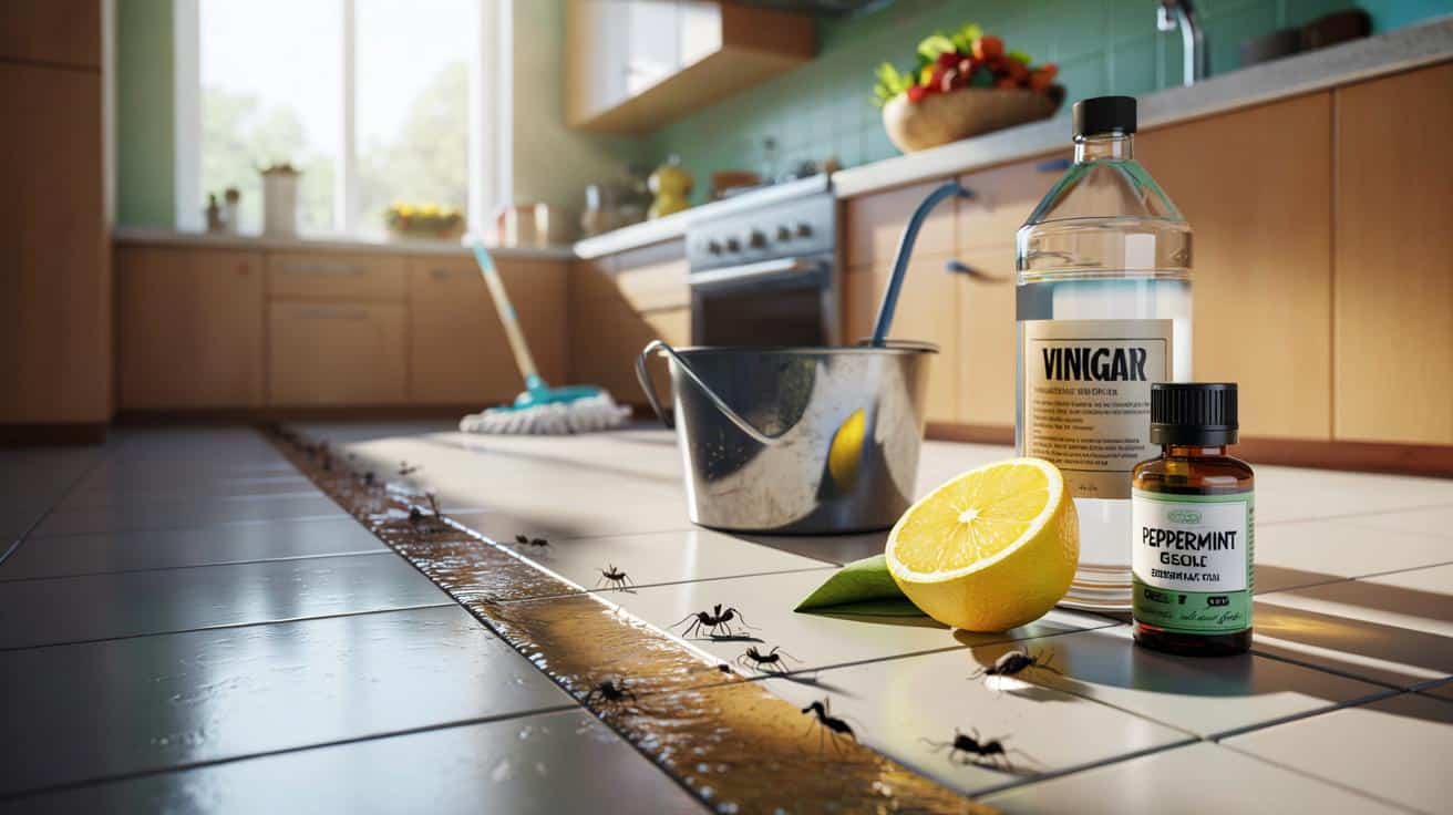Co dodać do mycia podłogi żeby odstraszać mrówki w kuchni latem