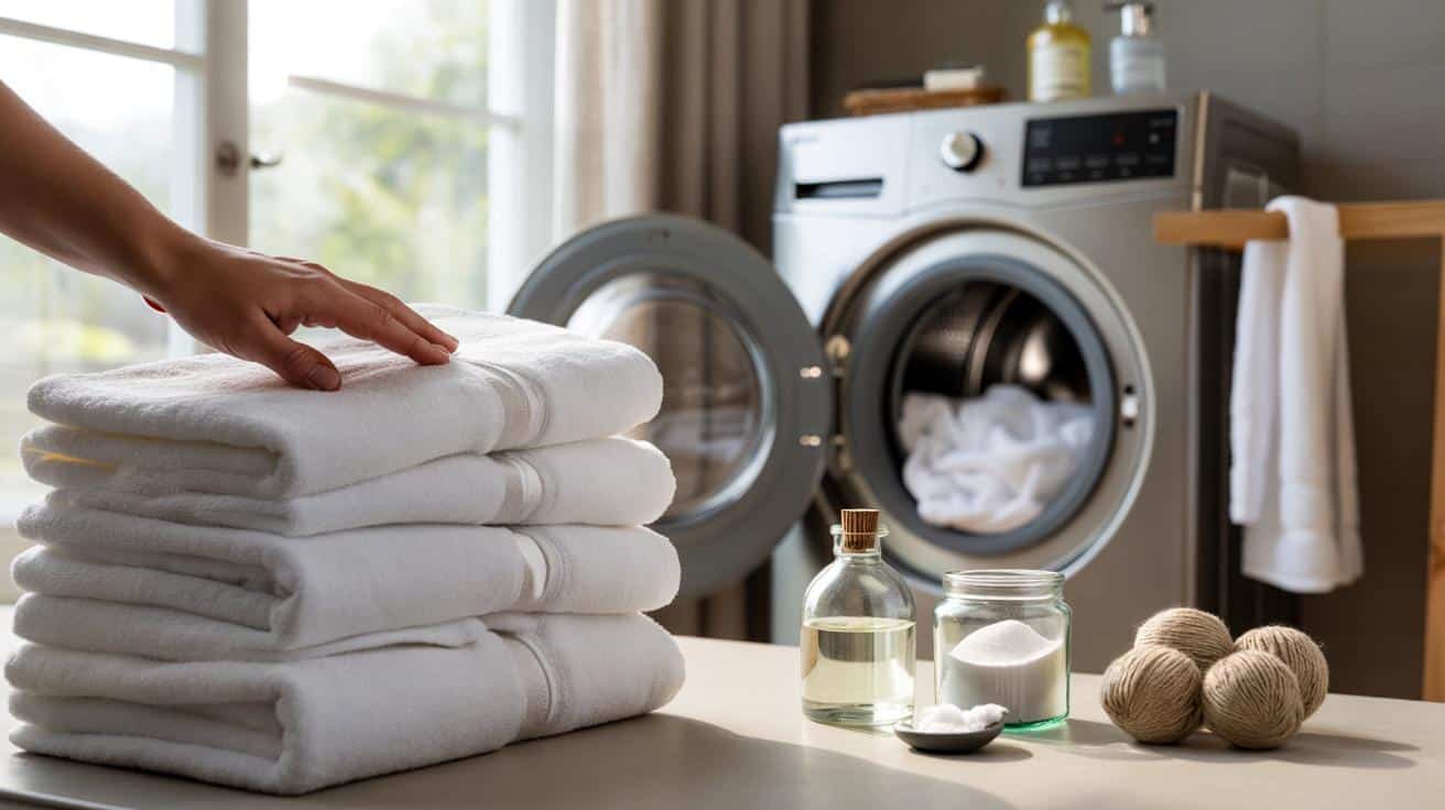 Co dodać do prania żeby ręczniki były miękkie jak w hotelu