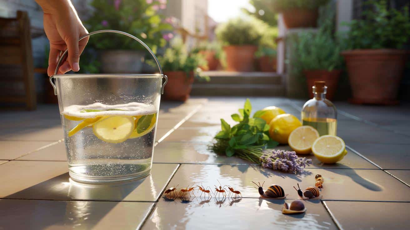 Co dodać do wody przy myciu kafli żeby odstraszać ślimaki i owady