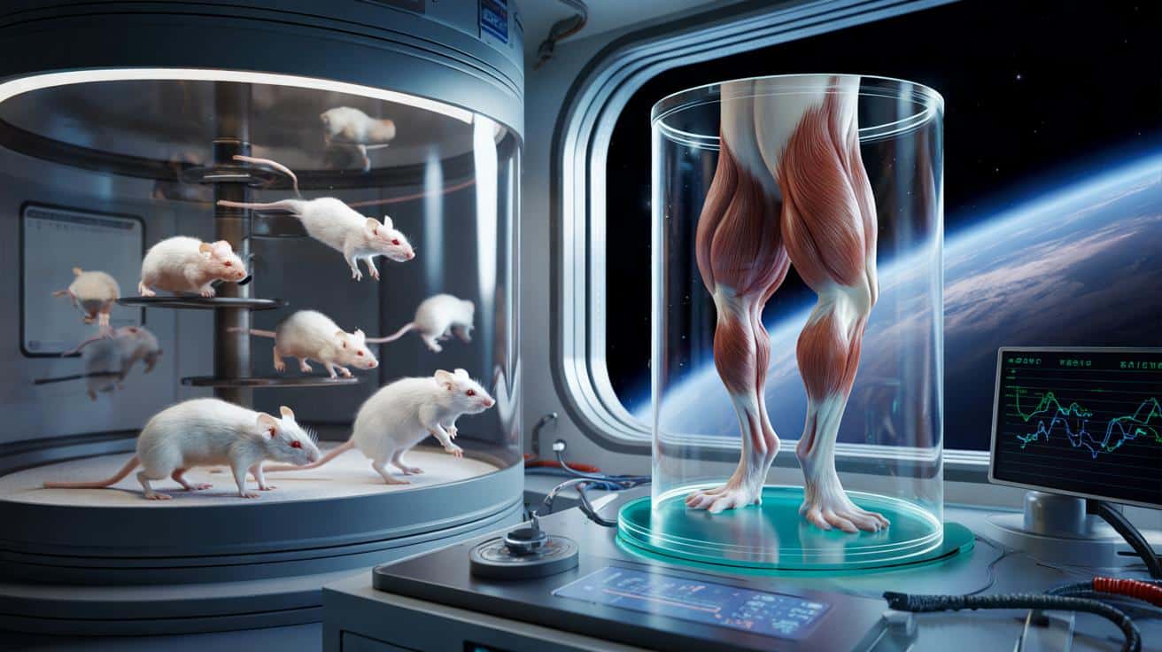 Co dzieje się z mięśniami w kosmosie? Naukowcy wysłali 24 myszy na orbitę