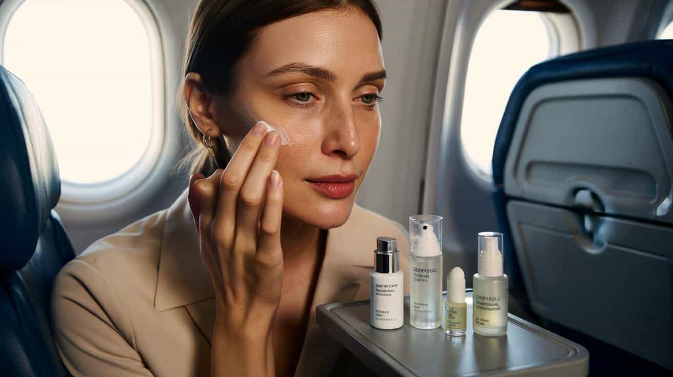 Co nałożyć na twarz przed długim lotem żeby wylądować z cerą w dobrym stanie