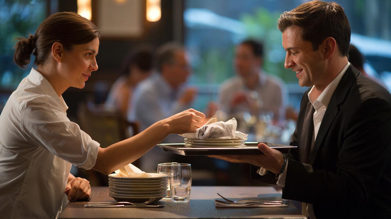 Co o twojej psychice mówi pomaganie kelnerowi sprzątać stolik?
