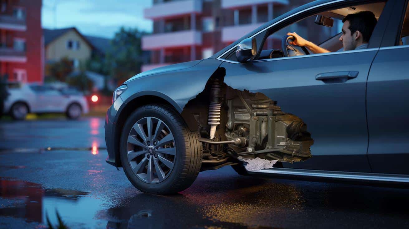 Co oznacza trzask z przodu auta podczas skręcania